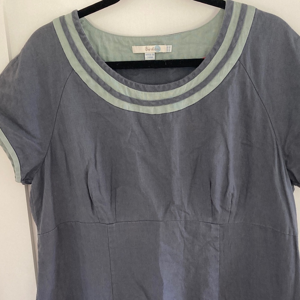 Boden Gray Linen Dress - Picture 3 of 5
